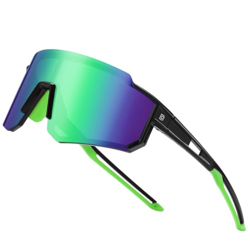 DUCO Lunettes de soleil de sport polarisées pour homme et femme Protection UV400 Baseball Cyclisme Course à pied Pêche Lunettes de soleil DC0068, 73 mm