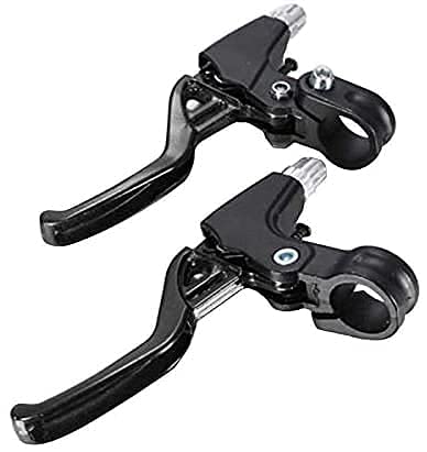 BATLAM Maniglia della Leva del Freno della Bicicletta MTB Leggera in Bicicletta da Strada, la Leva del Freno della Bicicletta 2 Leve del Freno della Bicicletta (Color : Red) (Black)