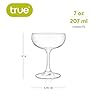 True Coupe Glass, Martini Glasses for Cocktail Party, Perfect for Espresso Martini, Manhattan, Champagne, Elegant 7 oz Glassware for Home Bars, Wedding Gifts, Margarita Glasses Set of 4 #2