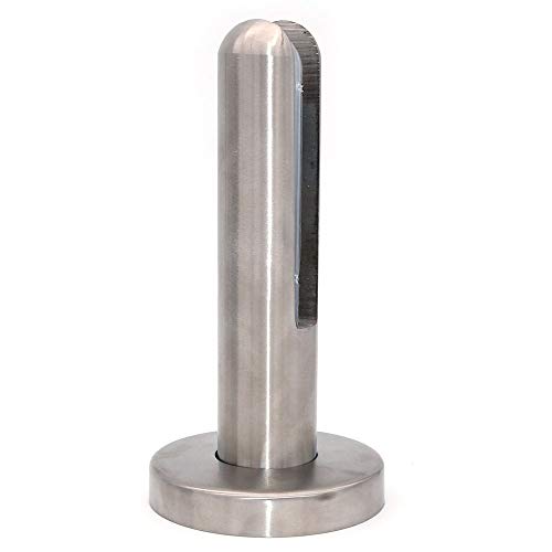 Preisvergleich Produktbild NUZAMAS 304 Edelstahl-Glasplattenpfosten, Schwimmbadzaun, Garten, Balkonzaunklemme, Rundzapfen-Balustradenpfosten, Halterung, Bodenmontage