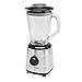 Amazon Basics 2-in-1 Mixer, 600 W (Europäischer Stecker) mit Edelstahlsockel, 1,5 l Glaskrug und 500 ml Smoothie-Mixbecher mit Deckel