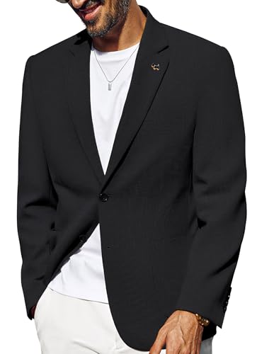 PJ PAUL JONES Casual Blazer for Men Lightweight Two Button Suit Jacket Performance Sport Coat