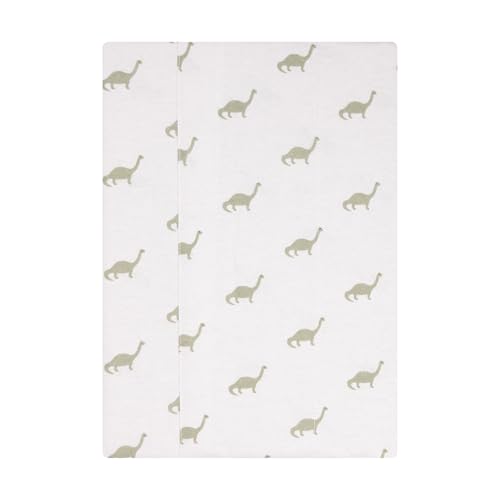 Image of Hudson Baby Cotton Flannel Burp Cloths 4-Pack, Multi Color Dino, One Size
