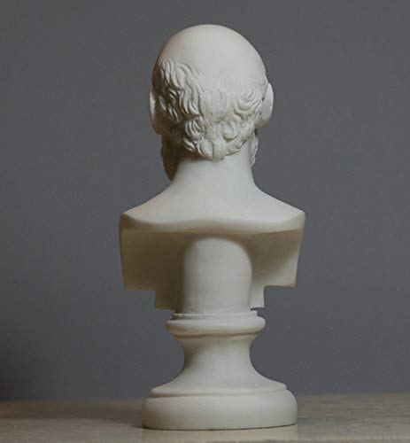 Busto de Sócrates en Alabastro 15 cm miniatura 5