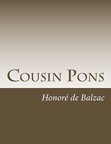 Cousin Pons 1511927321 Book Cover