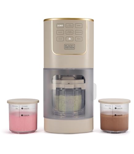 BLACK+DECKER Ice Cream Maker for Homemade Frozen Treats