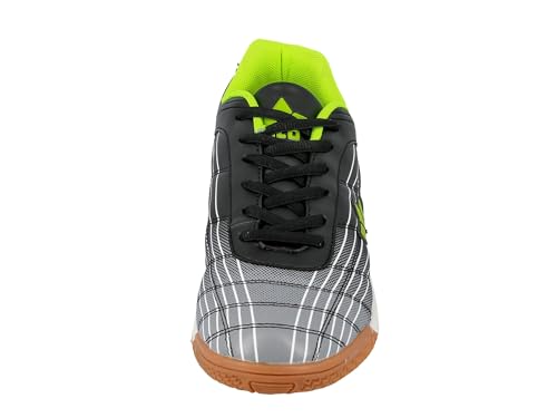 Lico Rockfield Herren Hallenturnschuh, Schwarz/ Grau/ Lemon, 43 EU