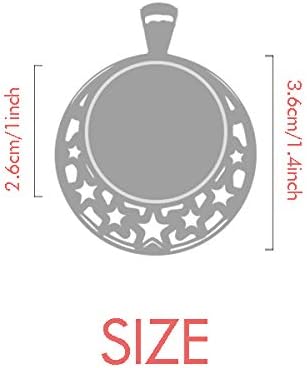 Miniatura 2 de Beauty Gift Santiago De Chile City Watercolor Necklaces Pendant Retro Moon Stars Jewelry