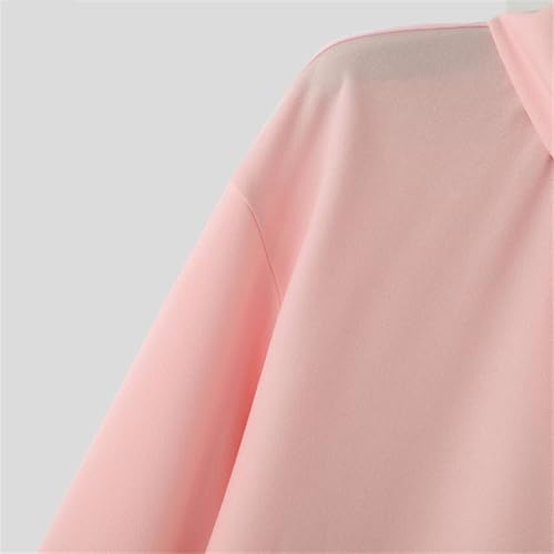 Men's High Neck Bright Color Casual Pullover Sweater Solid Color Casual Loose Oversized Sweater 6