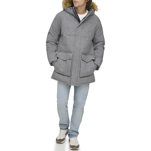 Image of Tommy Hilfiger Mens Quilted Snorkel Parka Coat