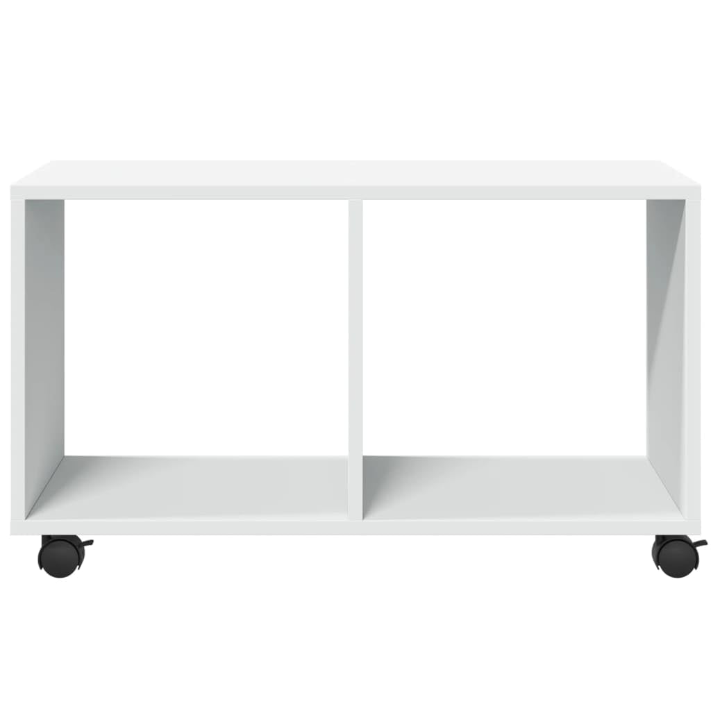 Armoire à roulettes en bois Ingenieria blanc 72 x 33 x 42,5 cm