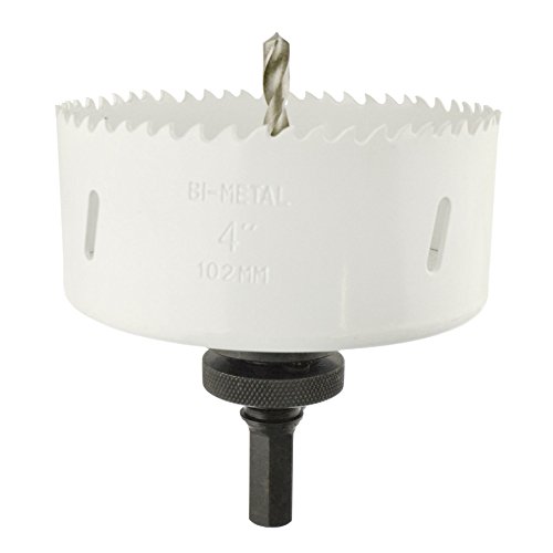 102mm HSS Hole Saw Holesaw Bi-Metal Blade Cutter Drill And Drill Adaptor Arbor