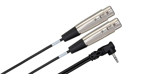 Cable adaptador Hosa Dual XLR3 hembra a Jack 3.5 mm miniatura 2