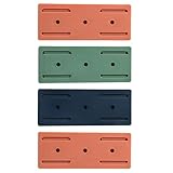 EXQUIMEUBLE 4 Stück Selbstklebender Steckdosenleisten Befestigung aus Kunststoff für Power Strip und Router Praktische Wandhalterung für Fliesen und Schreibtisch Zufällige Zufällige Farbe