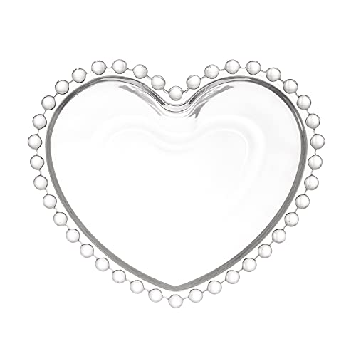 Bowl de Cristal Coração Pearl 17,5cm x 15cm x 5,5cm - Wolff