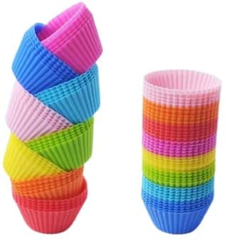 Minismus Lot de 12 moules en silicone Cupcake - 12 pièces - Ø7 cm Cover