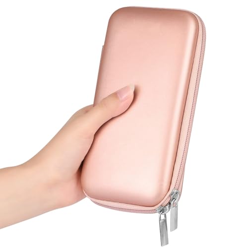 iMangoo Shockproof Carrying Charger Case Hard Protective EVA Impact Resistant Power Bank Pouch Small Electronics Organizer Cable Accessory Travel Essentials for Women, Size 6.5''x3.2''x1''