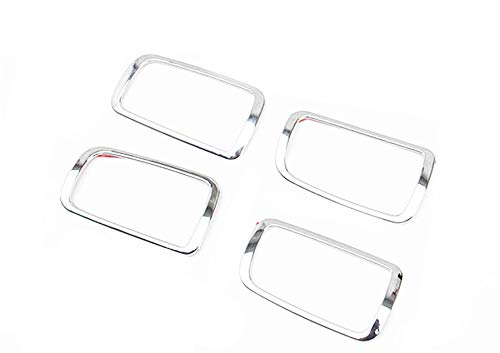 Yueng Ajuste Interior de la Cubierta del Cuenco de la manija de la Puerta Lateral del Coche del Cromo del ABS para el Outlander 2013 2014 4-Pack