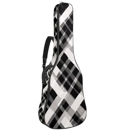 Sac guitare acoustique violet écossais pour transporter votre musique au quotidien