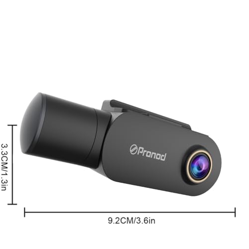 Image of PRONOD 6K Triple Dash Cam for Car Front and Rear | Dashcam for Car with Mic | AI Voice Control, ADAS, 2.45 inch Display, Sony Starvis 2 Sensor, GPS Tracking, WiFi App, 24H Parking Mode, Supports 512GB