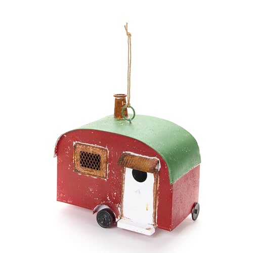 Nuvole di Stoffa Hängender Wohnwagen aus rotem, grünem und weißem...