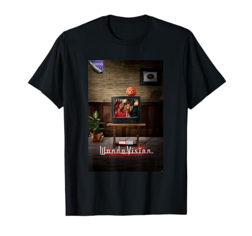 T-shirt Marvel WandaVision anti-déformation imprimé années 90 de qualité durable