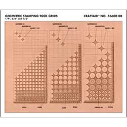 Tandy Leather Factory Tandy Leather Plastic Geometric Stamping Grid Template 76600-00