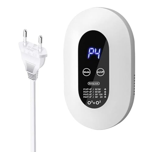 Fsaklaskdy Purificador de Aire, Air Purifier, Generador Ozono, Ultrasilencioso Hogar Purificador, Ionizador Aire Alérgicos, Inteligente Maquina Portátil Inicio Desodorizando Esterilizador