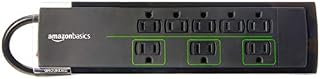 AmazonBasics 8-Outlet Power Strip Surge Protector | 4,500 Joule, 6-Foot Cord