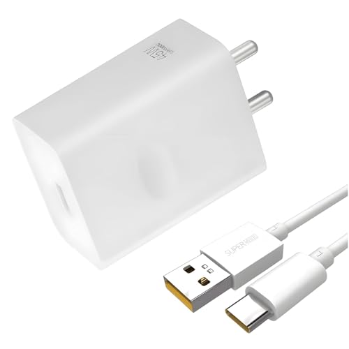 Image of Realme 45W Charger for Realme 12X, GT 6T, C75 | Overheat Protection & Fast Charging
