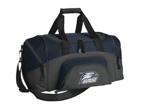 SMALL Georgia Southern Gym Bag Deluxe GS Eagles Logo Carryon Travel Duffel Bag Duffle
