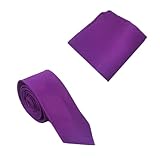  Corbata Skinny Purple  Inteligente - Casual  Corbata de Cuello