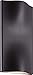 Eurofase 28278-023 Haven Patented Designed Pocket Sconce LED Outdoor Wall Lighting, Outdoor Wet Rated, 2-Light 14 Total Watts, 10"H x 5"W, Graphite Grey