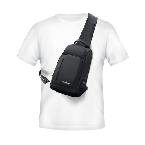 Victoriatourist Laptop Backpack & Sling BagS houlder Crossbody | Business Slim Durable with USB Charging Port & Chest Bag Daily Travel Casual Hiking Daypack2