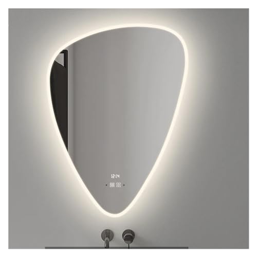 Espejos de baño decorativos con aumento de 20x28 pulgadas, gabinete antivaho inteligente, espejos de baño for ducha montados en la pared, espejo de afeitar, espejo inteligente LED con memoria sin marc