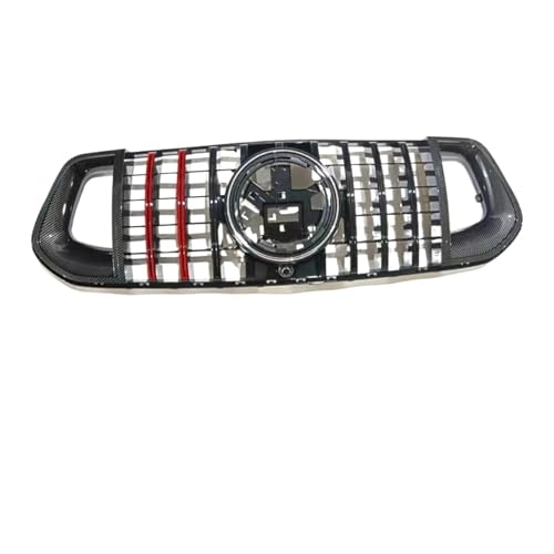 グリル メルセデスベンツ W167 GLEクラス GLE350 GLE450 2020-2023 対応 フロントバンパーグリル レーシンググリル チューニングキット(Red)