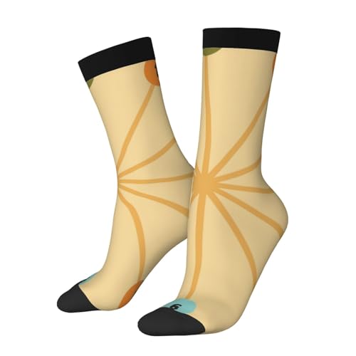 Calcetines Hombre Mujer Retro Moderno De Mediados De Siglo Humedad Wicking Transpirables Calcetines Para Correr, Para Caminar, Senderismo, Entrenamiento, 40cm