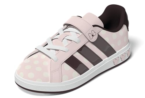 adidas Unisex-Child Disney Grand Court Elastic Lace & Strap Sneaker - Main Image