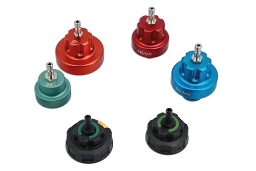 Laser 9117 Cooling Pressure Test Cap Set 6Pc - For Ev/Hybrid/Ice