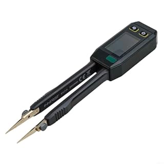 per FNIRSI LCR Meter Tweezer, Digital Tweezers Bridge LCR-ST1 Meter, Capacitanza Induttanza Continuità Tester Tre Frequenze, Analisi Componente Elettronico