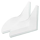 Dongnesi 2PCS Bath Shower Splash Guard, Kitchen Sink Water Splash Guard, Self Adhesive Corner Water Guards for Bathroom Restroom Bathtub Kitchen