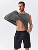 PINSPARK Men's Tank Top, 1 Or 3 Pack, Sleeveless Shirt, Gym Fitness Muscle Sports Quick-Drying, Breathable, Functional Training Undershirt Dark Grey #4