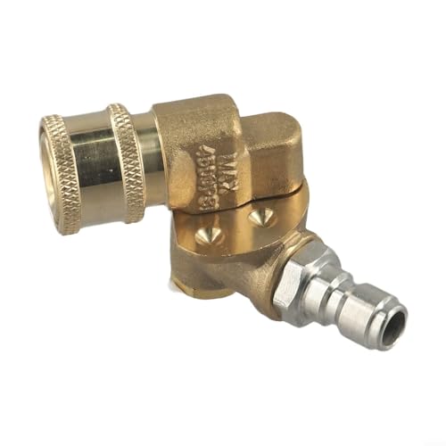 Ugello spray per idropulitrice, giunto girevole a 360 gradi in ottone, adattatore per punte per idropulitrice ad alta pressione, accessorio per pulitore grondaie