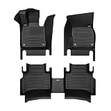 TuxMat - for Maserati Grecale 2023-2027 Models - Custom Car Mats - Maximum Coverage, All Weather, Laser Measured - This Full Set Includes 1st and 2nd Rows
