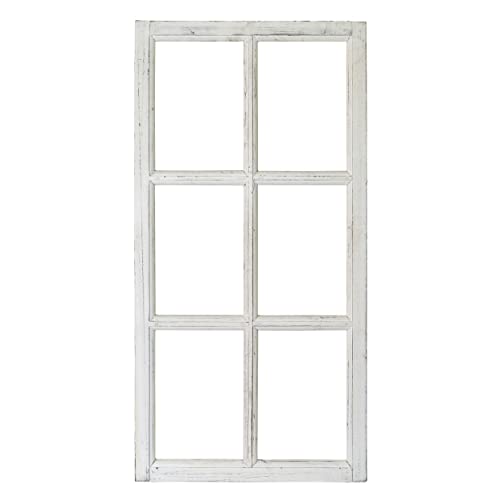 Blümelhuber Wandspiegel Deko Vintage Stallfenster im Landhausstil - Boho Deko Fenster - Holz Dekofenster - Hochzeitsdeko