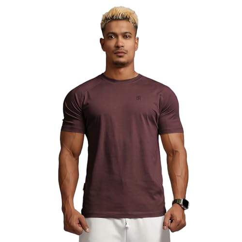 Image of Casual Short Sleeve Crew Neck Classic Wicking Breathable Fitness Muscle Athletic T Shirts Mens