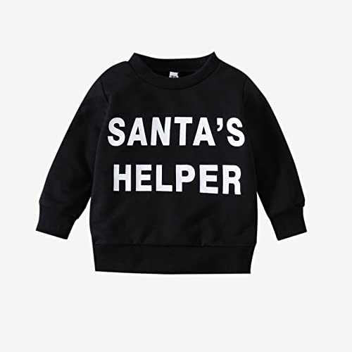 Xmas Infant Newborn Baby Boys Girls Letters Print Sweatshirt Tops Blouse Pullover Christmas Cloths Outfit Youth Clothes4