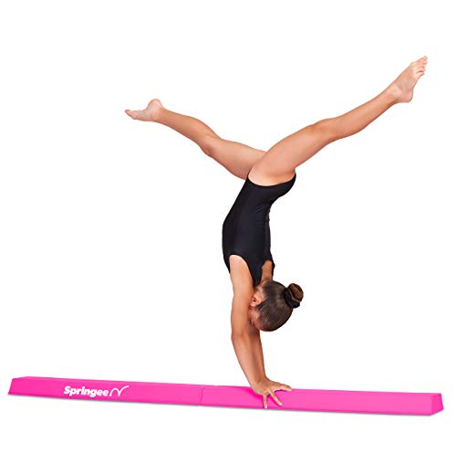 Springee 6ft Balance Beam - Extra Firm - Vinyl Folding Gymnastics Beam