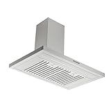 30 Inch Wall Mount Range Hood, 550 CFM Stainless Steel Chimney...