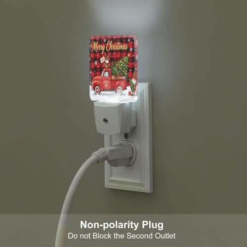 Image of Christmas Red Turck LED Plug-in Night Light 2-Pack for Corridors